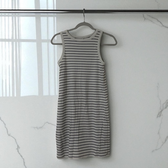 a new day Dresses & Skirts - A New Day Navy & White Striped Sleeveless Tank Dress Size XS